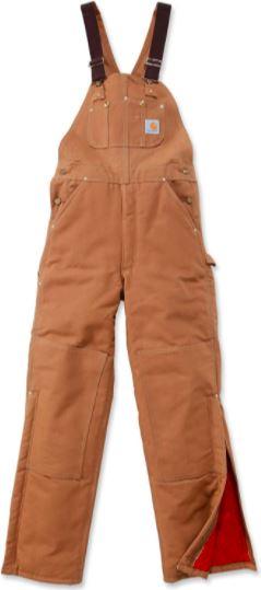 Carhartt Work Men's Bib Overalls Lined Duck -Clearance