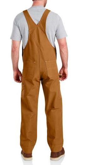 Carhartt Work Men's Bib Overalls Lined Duck -Clearance
