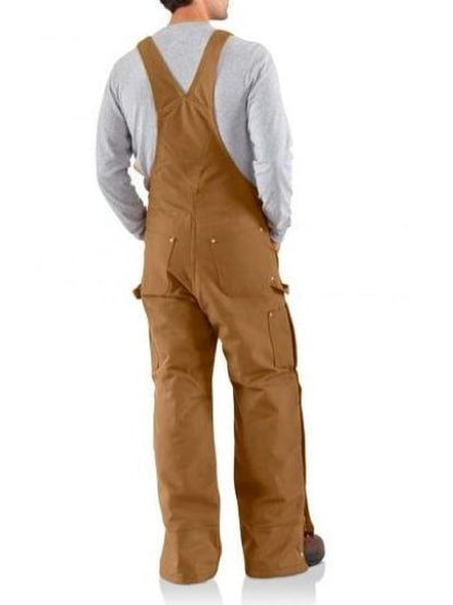 Carhartt Work Men's Bib Overalls Lined Duck Midweight -Clearance