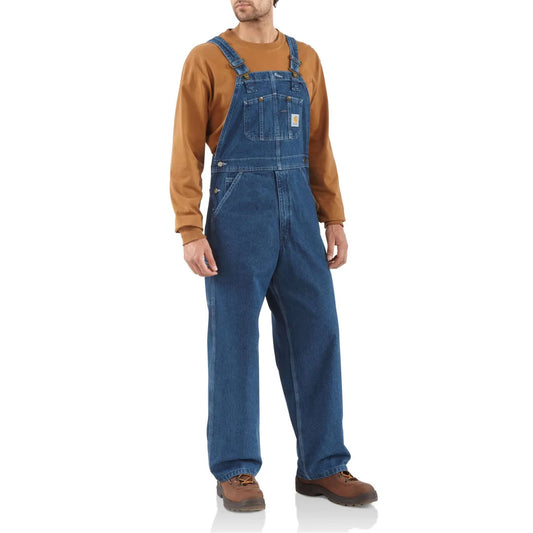 Carhartt Work Men's Bib Overalls Unlined Denim R07