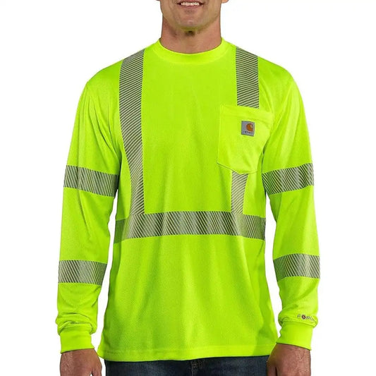 Carhartt Men's Shirt Work Flame Resistant CAT-2 High Vis Long Sleeve T-Shirt