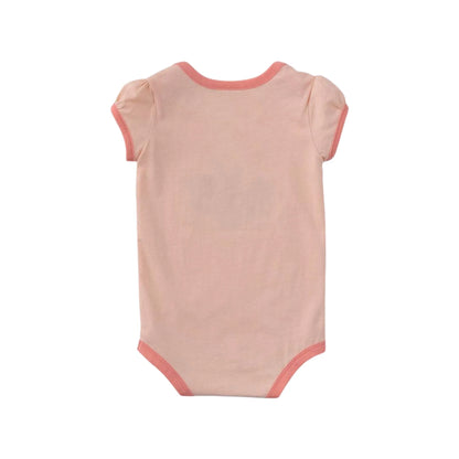 Carhartt Girls Short Sleeve Highland Cow Bodysuit in Peach weis-western-wear