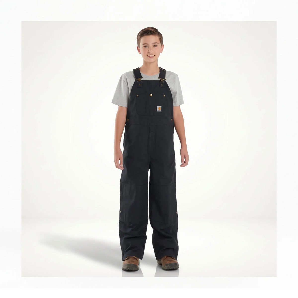 Carhartt Kids' Loose Fit Canvas Insulated Bib Overall