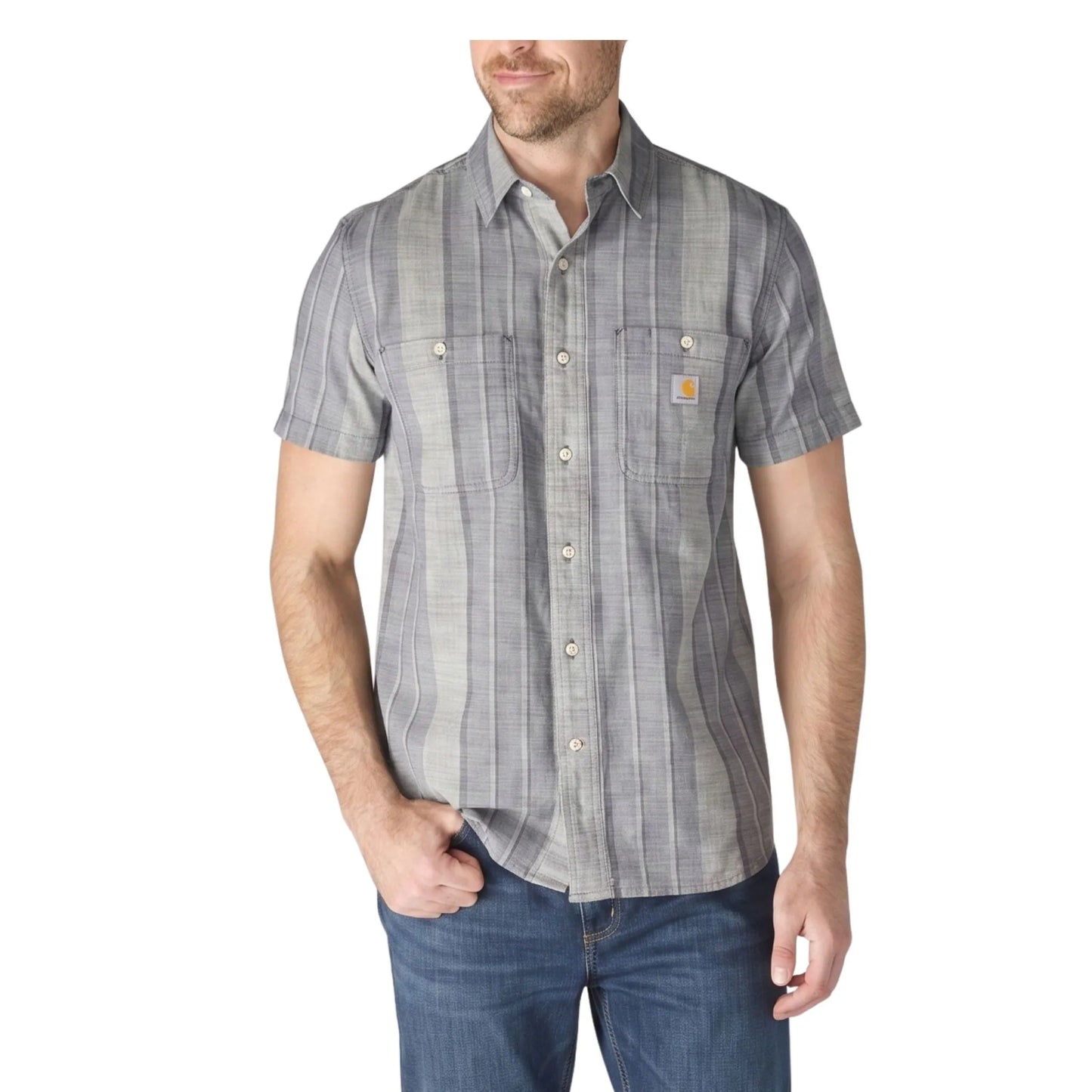 Carhartt Men's Bozeman Relaxed SS Plaid Shirt - Carhartt