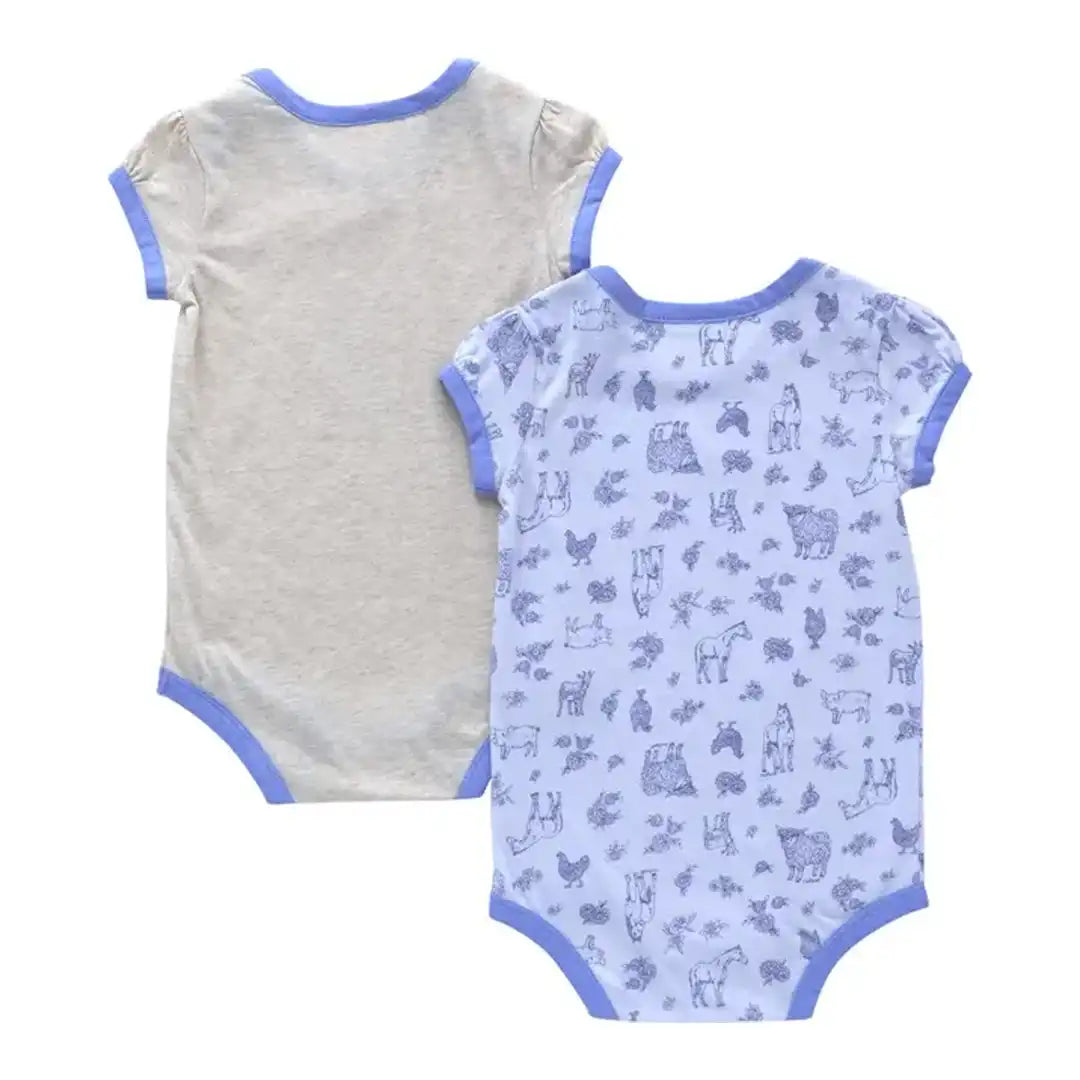 Carhartt Infant Short Sleeve Farm Print Onesie 2 Piece Set