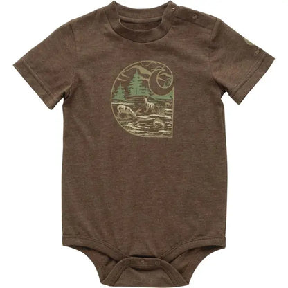 Carhartt Infant Boy's Short Sleeve Deer Onesie