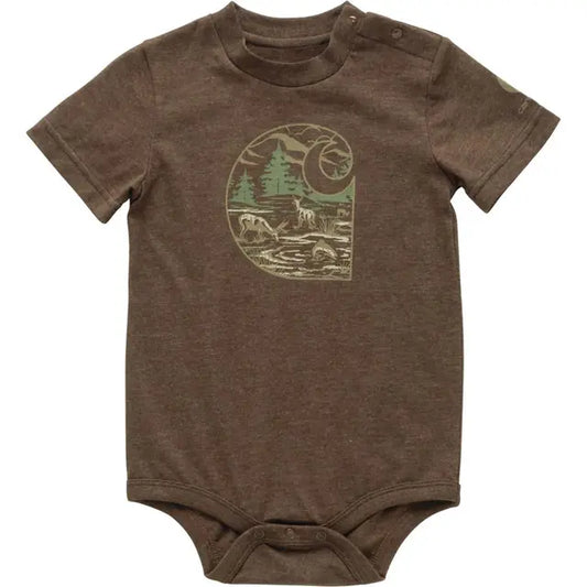 Carhartt Infant Boy's Short Sleeve Deer Onesie
