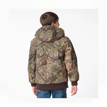 Carhartt Boy's Canvas Insulated Hooded Camo Active Jacket