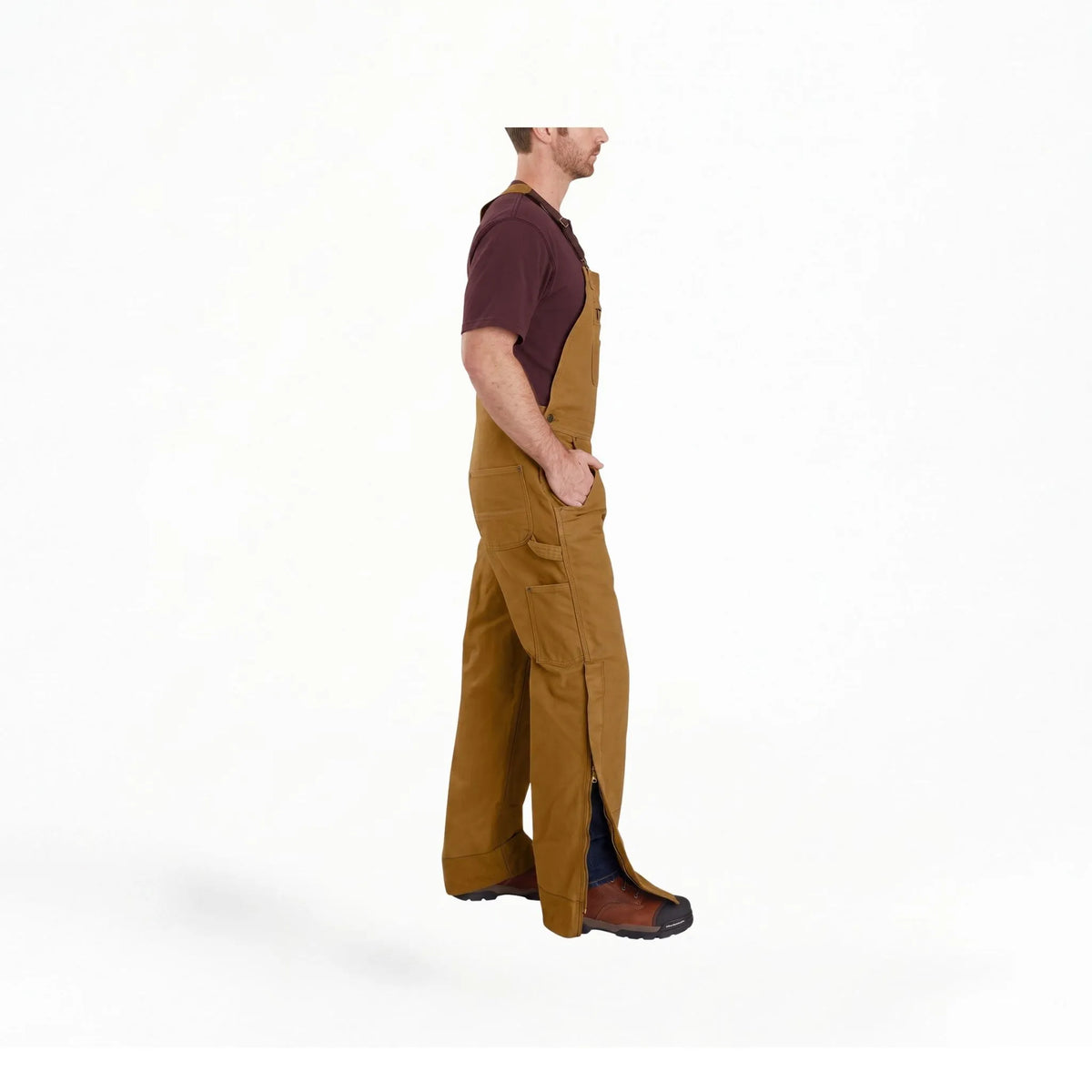 Carhartt Men's Washed Duck Insulated Bib Overall