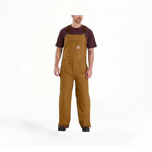 Carhartt Men's Washed Duck Insulated Bib Overall