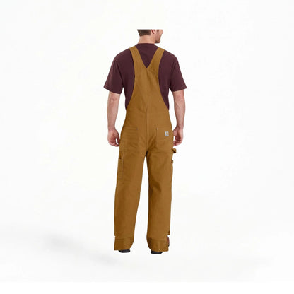 Carhartt Men's Washed Duck Insulated Bib Overall