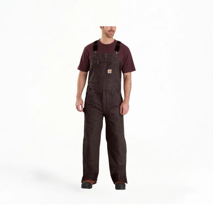 Carhartt Men's Washed Duck Insulated Bib Overall
