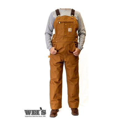 Carhartt Work Men's Bib Overalls Unlined Duck R01 / 102776-211