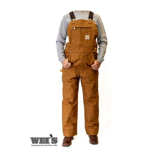 Carhartt Work Men's Bib Overalls Unlined Duck R01 / 102776-211