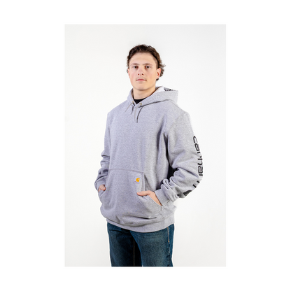 Carhartt Men's Hoodie Loose Fit Midweight Logo Sleeve Pullover