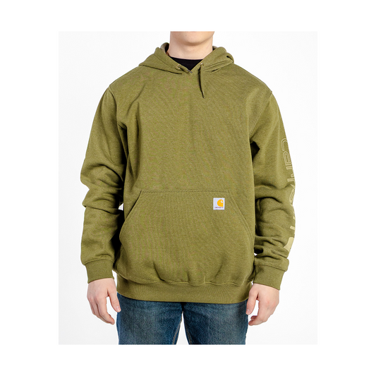 Carhartt Men's Loose Fit Midweight Logo Sleeve Graphic Sweatshirt