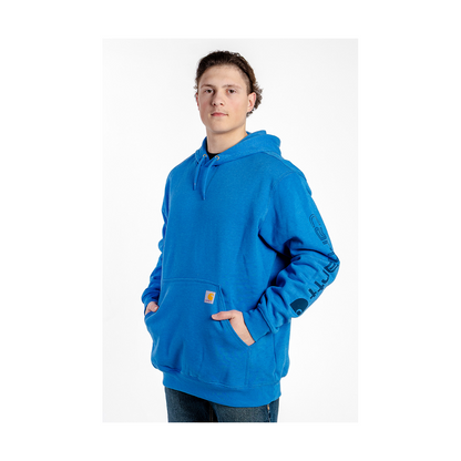 Carhartt Men's Loose Fit Midweight Logo Sleeve Graphic Hoodie