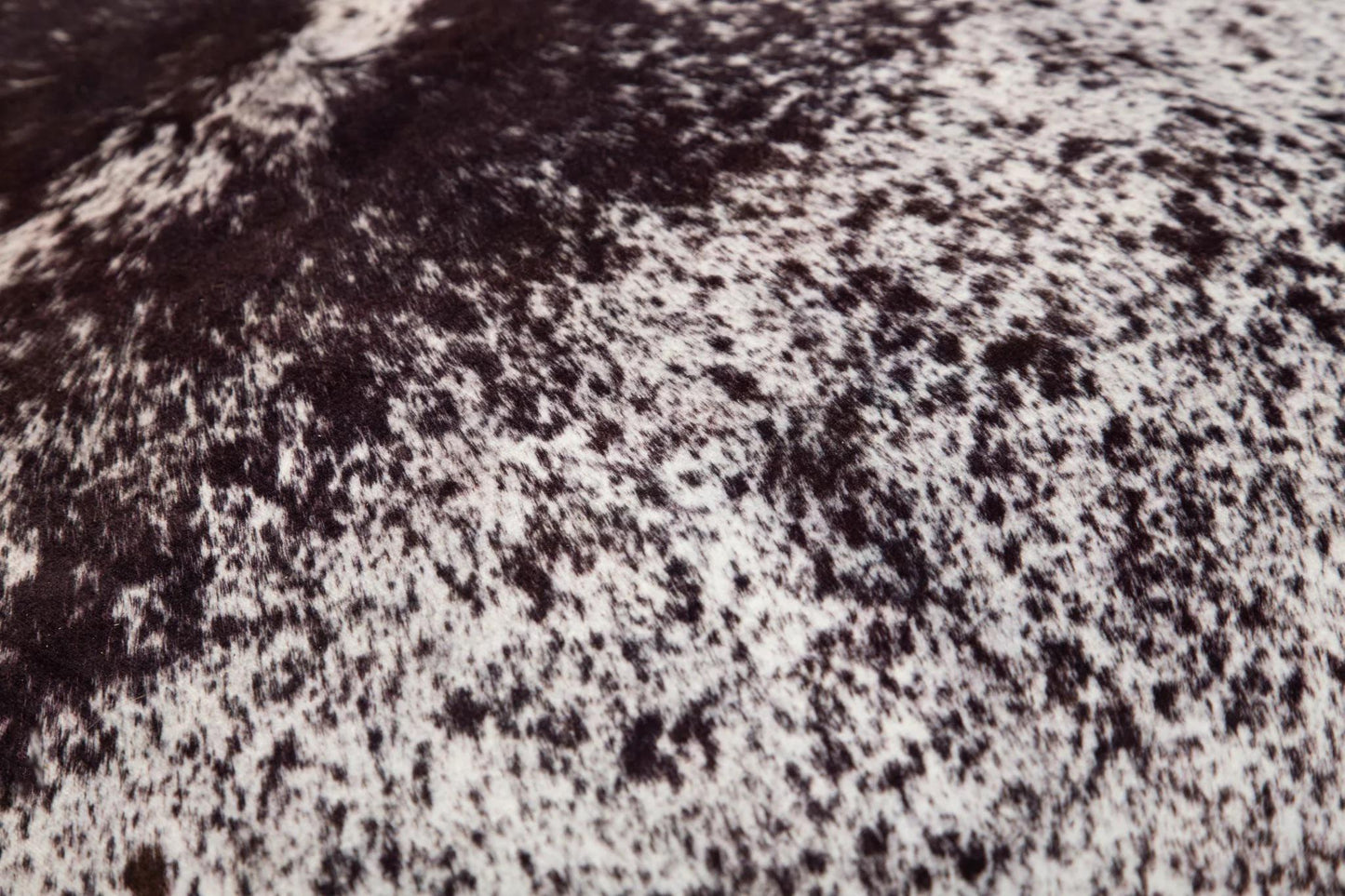 Carstens Faux Cowhide Print Rug, White Brindle