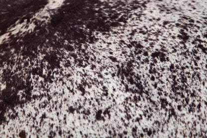 Carstens Faux Cowhide Print Rug, White Brindle