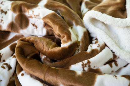 Carstens Hair on Hide Plush Sherpa Throw