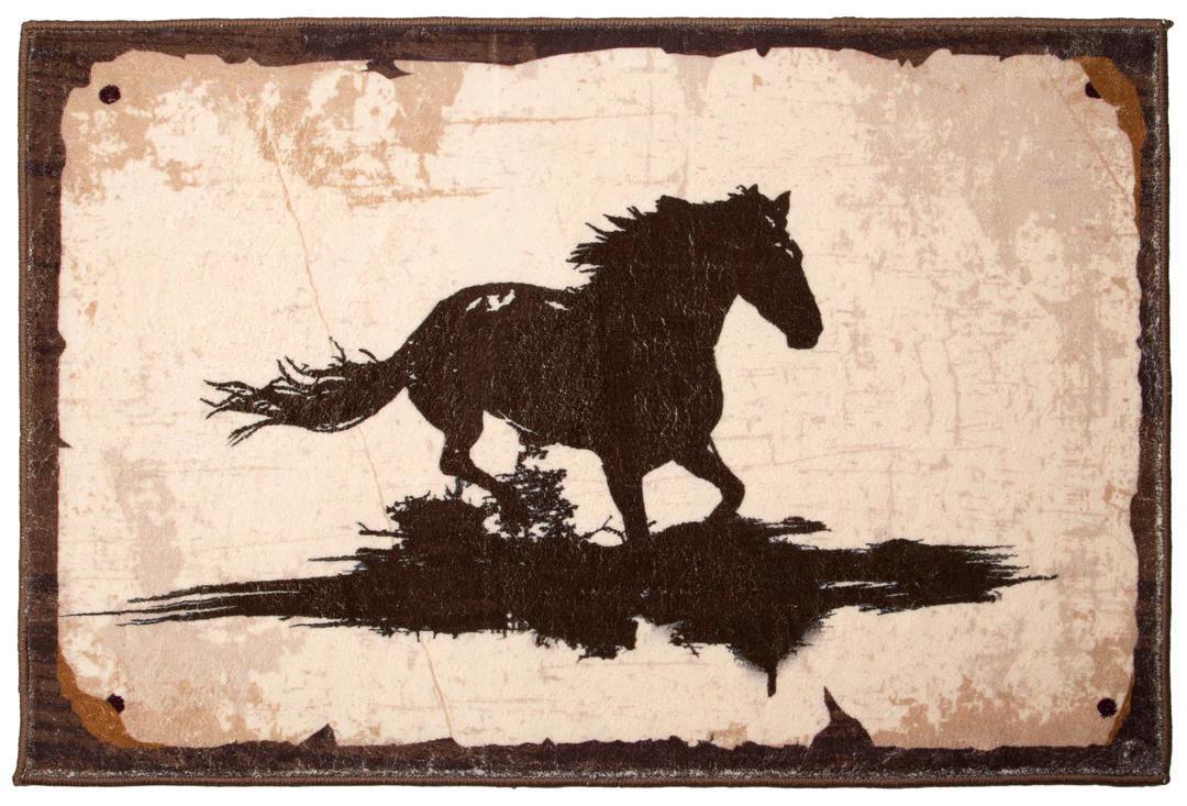 Carstens Running Horse 2X3 rug weis-western-wear