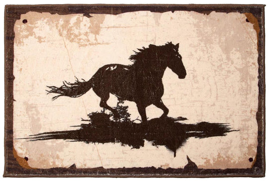 Carstens Running Horse 2X3 rug weis-western-wear
