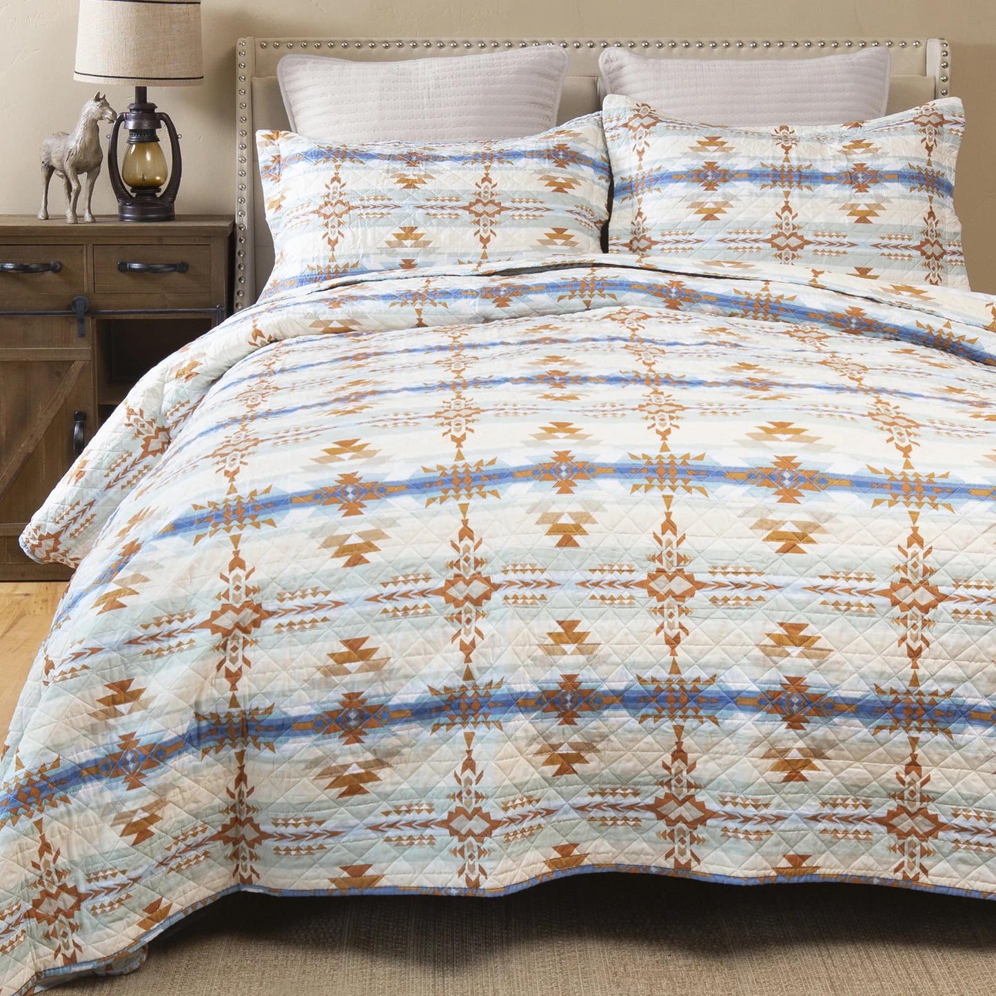 Carstens Stack Rock Southwestern 2-Piece Quilt Set In Queen JQ413