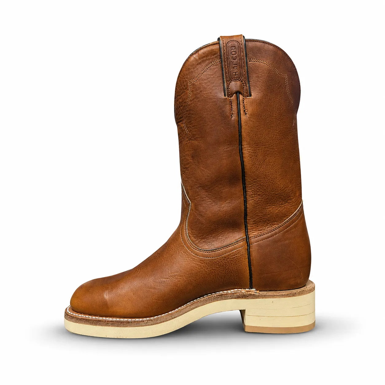 Boulet Women's  Saddle Tan Cowgirl Western Boots - Clearance