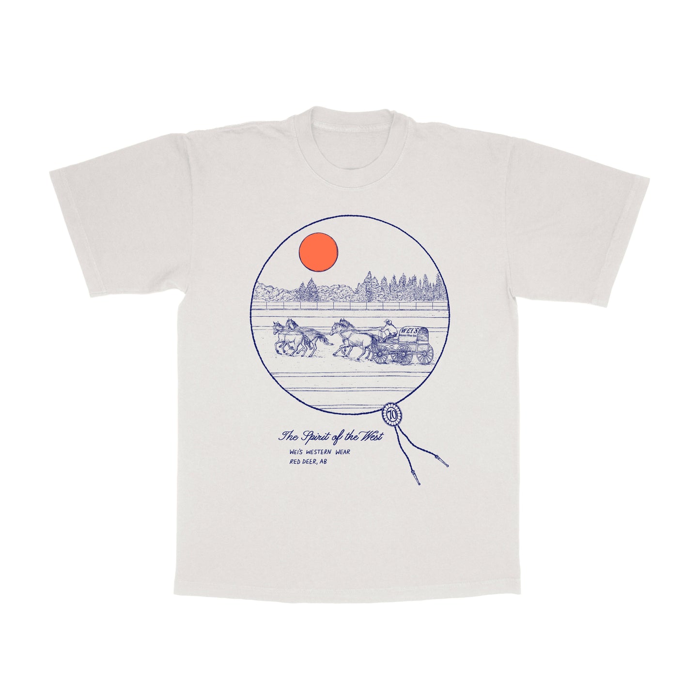Wei's Chuckwagon 70th Anniversary T-shirt weis-western-wear