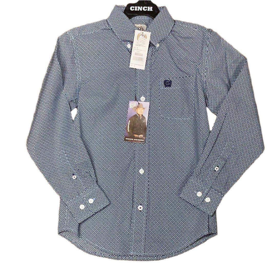 Cinch Boy’s Button Down Long Sleeve Shirt MTW7060312