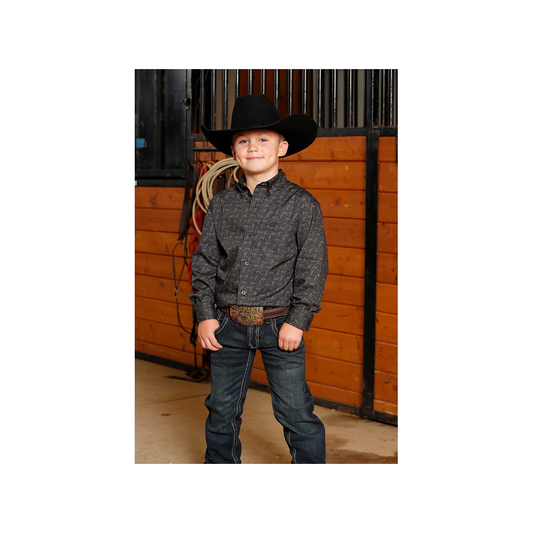 Cinch Boy's Long Sleeve Western Shirt weis-western-wear