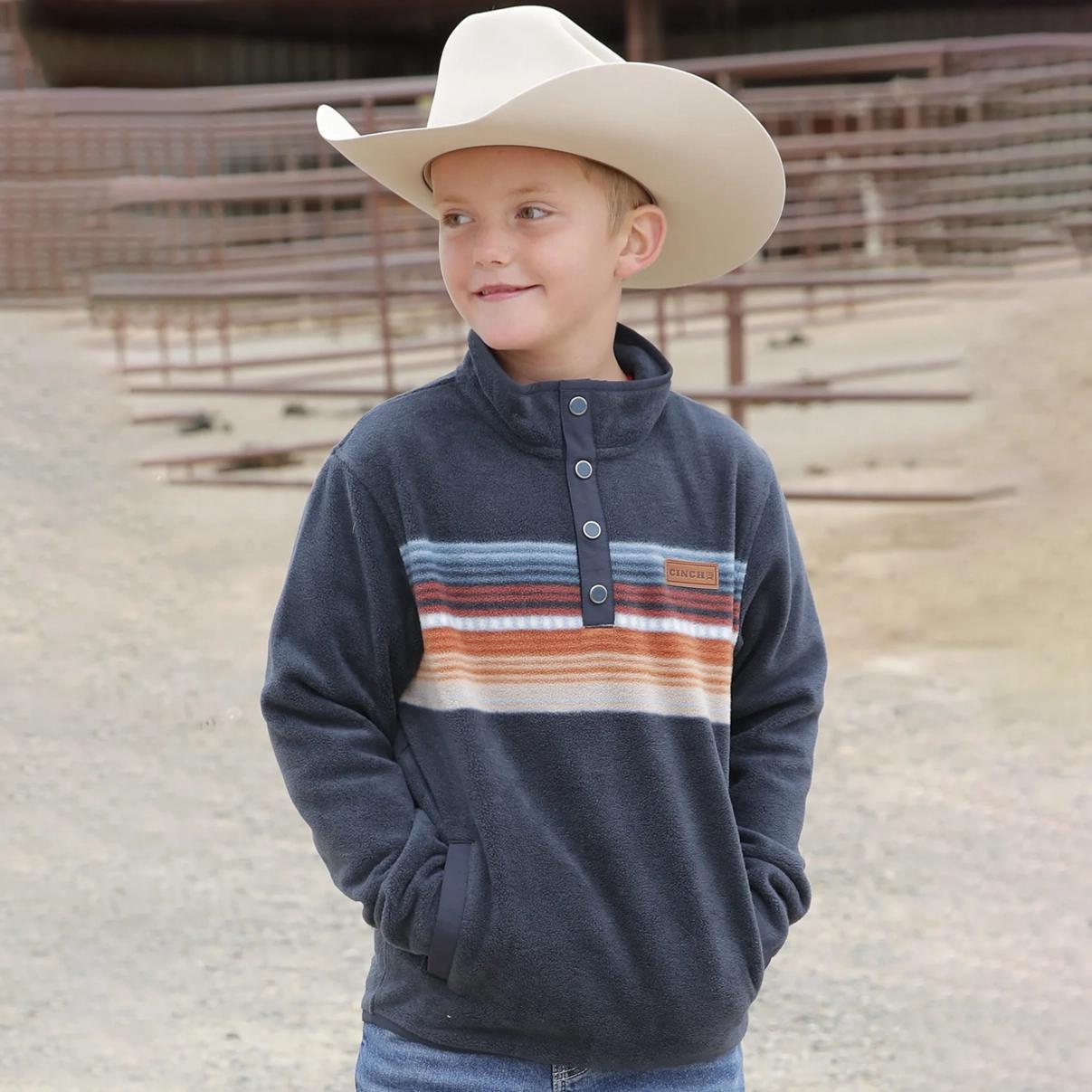 Cinch Boys Polar Fleece Navy MWK5150001