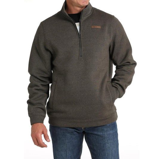 Cinch Men's 1/2 Zip Pullover In Brown MWK1913002