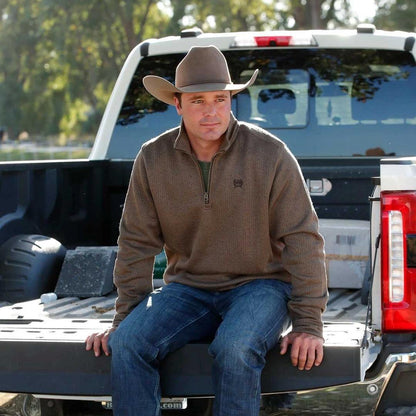 Cinch Men's 1/4 Zip OW25 Pullover Sweater weis-western-wear