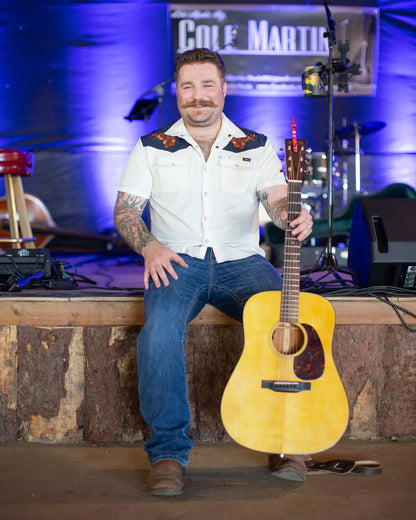 Cinch Men's ArenaFlex Tooled Camp Button Up Shirt