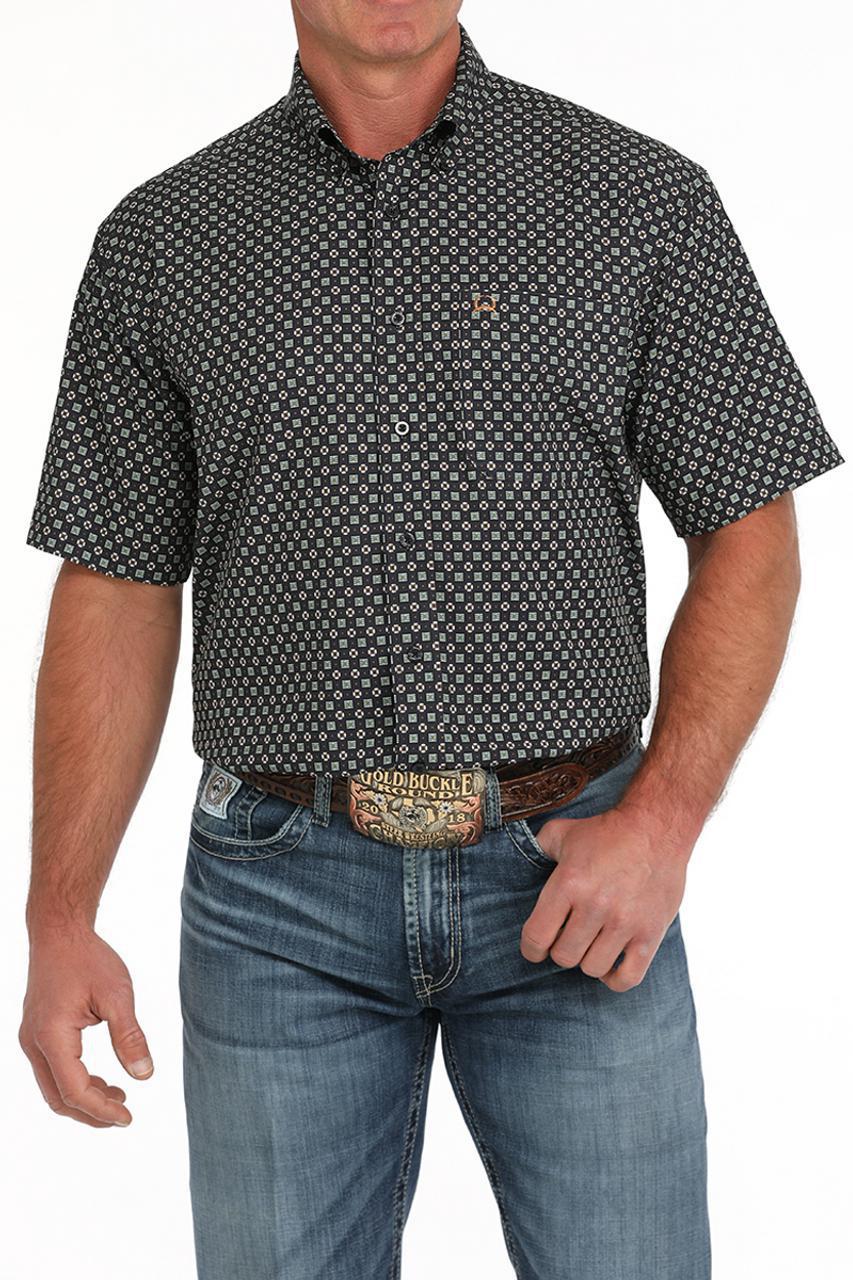 Cinch Men's Arenaflex Printed Short Sleeve Shirt