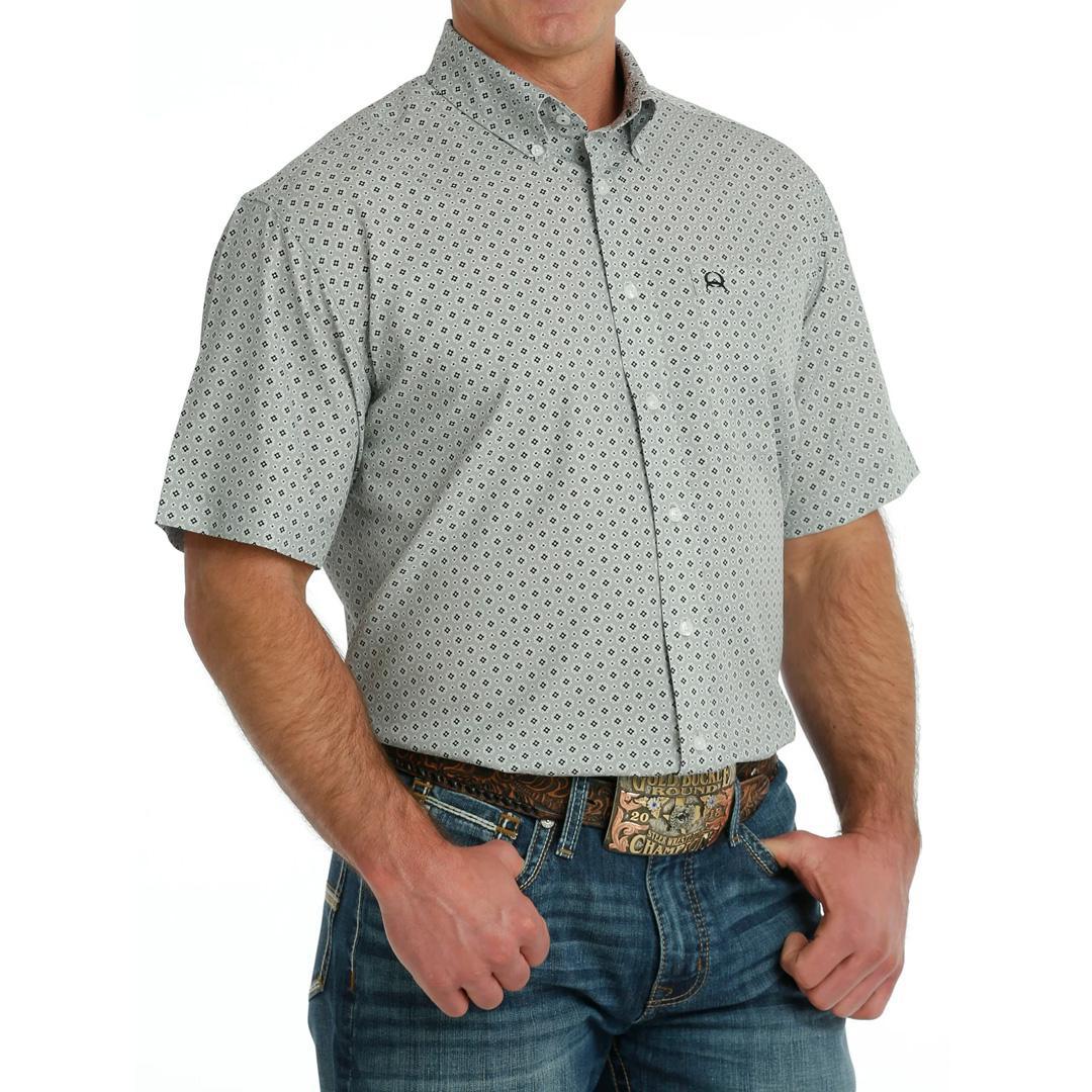 Cinch Men's Arenaflex Short Sleeve Gray MTW1704127