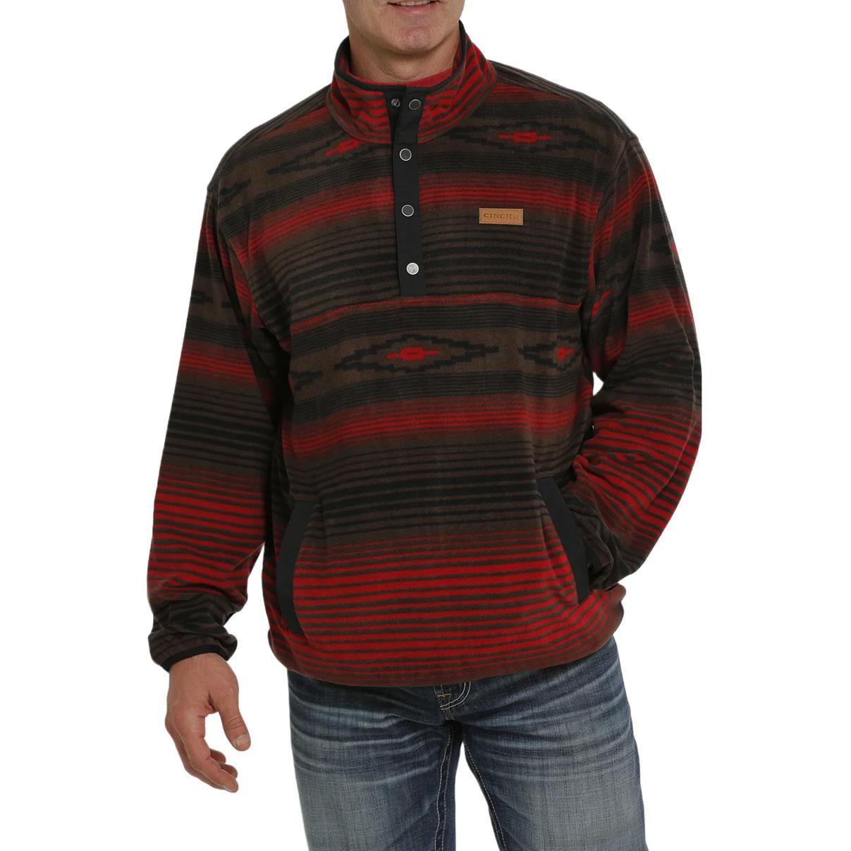 Cinch Men's Aztec Printed Polar Fleece MWK1514012 CLEARANCE