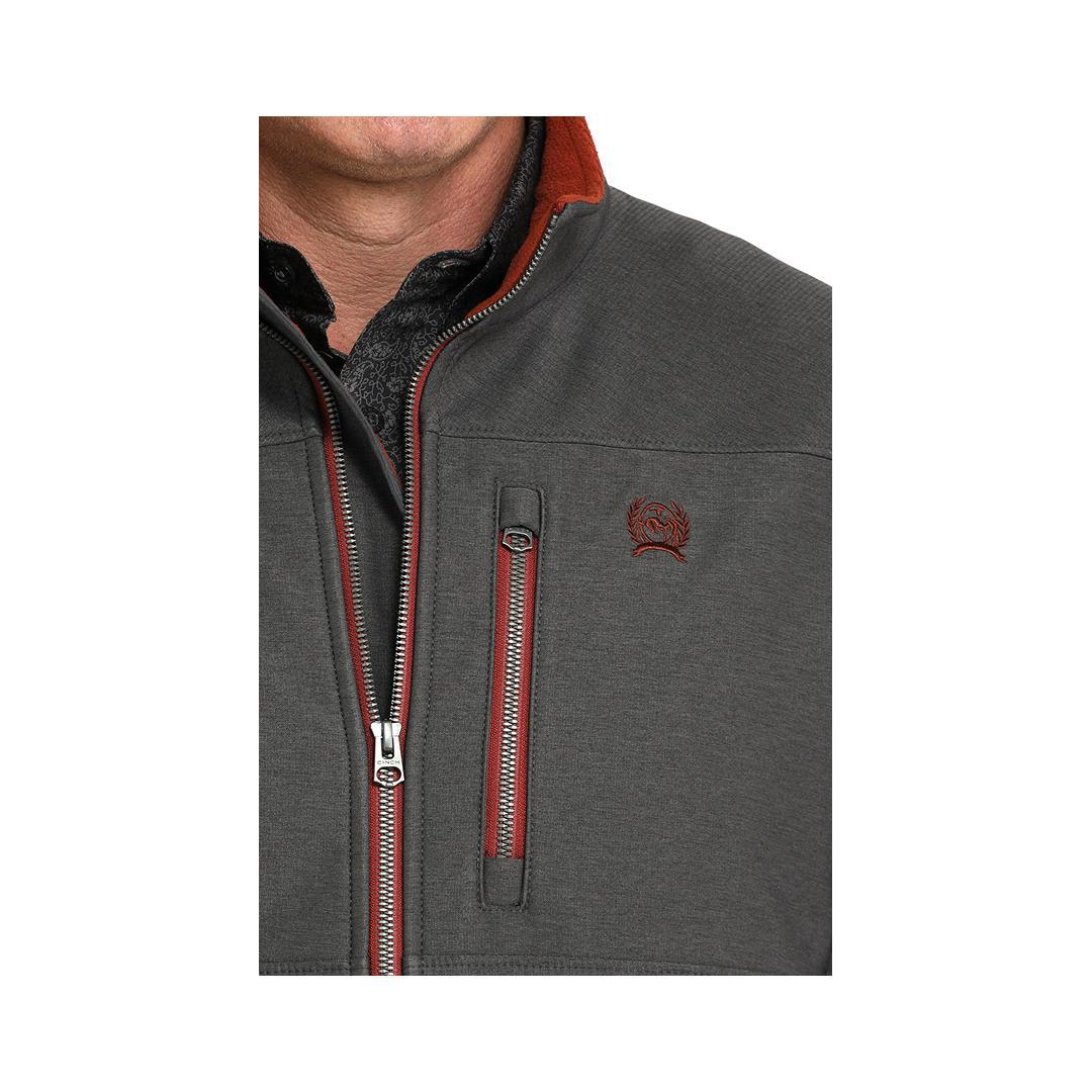 Cinch Men's Bonded Soft Shell Jacket Charcoal weis-western-wear