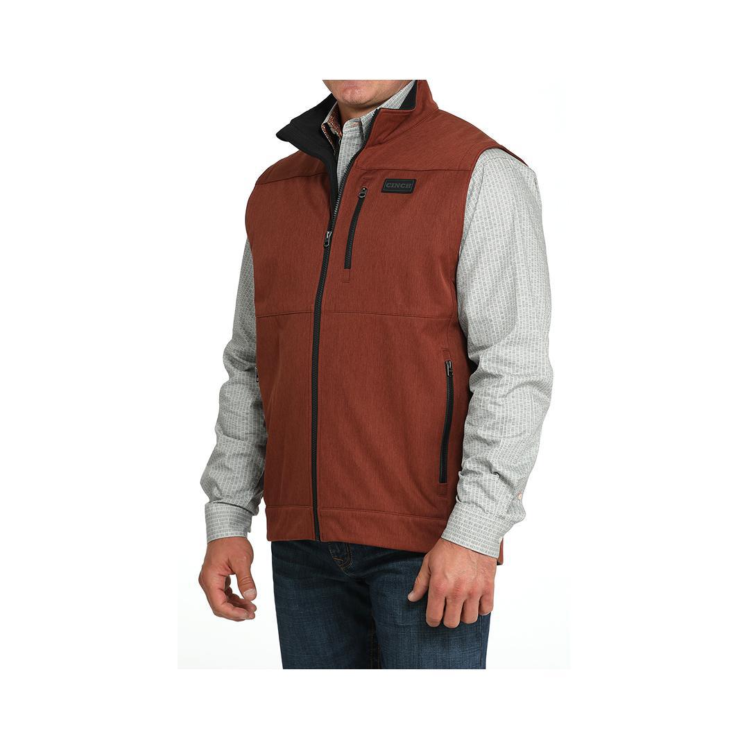 Cinch Men's Bonded Soft-Shell Vest Red weis-western-wear