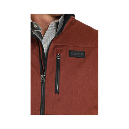 Cinch Men's Bonded Soft-Shell Vest Red weis-western-wear