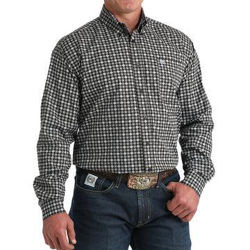 Cinch Men's Brown Long Sleeve Button Print Shirt weis-western-wear