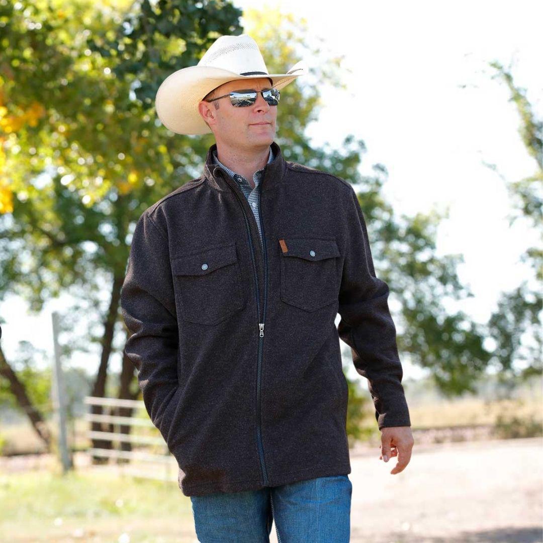 Cinch Men's Brushed Knit Shirt Coat/Jacket