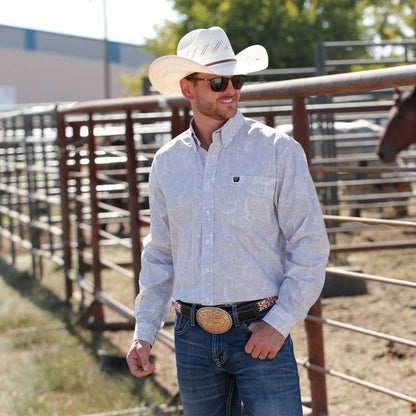 Cinch Men's Button Up Long sleeves Shirts MTW1105984 weis-western-wear