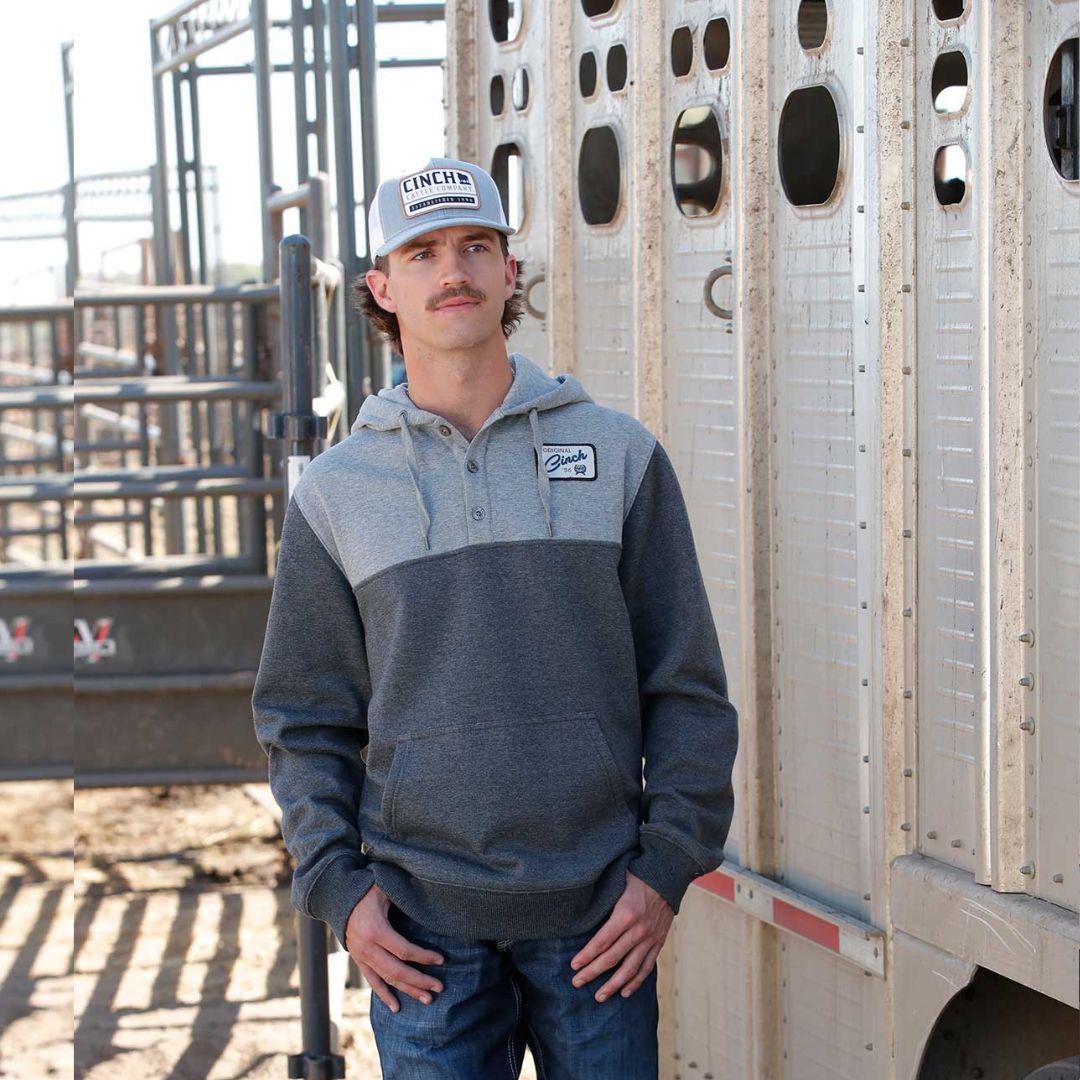 Cinch Men's Charcoal Pullover Hoodie weis-western-wear