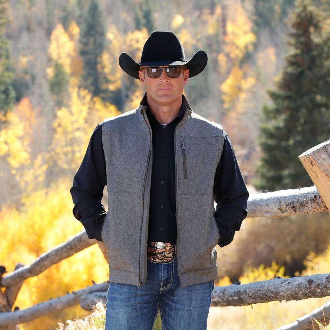 Cinch Men's Concealed Carry Bonded Softshell Vest weis-western-wear