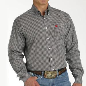 Cinch Men's Geo Floral Print Button Up Shirt