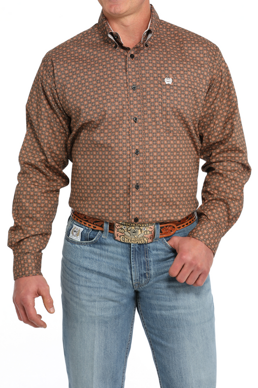 Cinch Men's Geometric Button Up Shirt