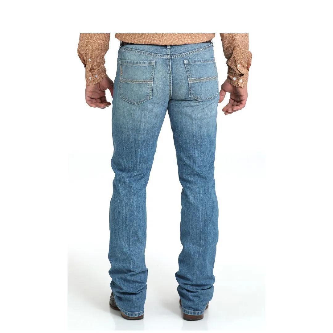 Cinch Men's IAN Mid Rise,Slim, Boot cut Jeans weis-western-wear