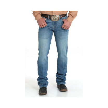 Cinch Men's IAN Mid Rise,Slim, Boot cut Jeans weis-western-wear